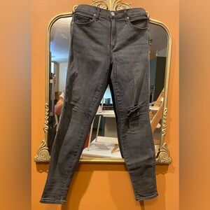 McGuire Denim Distressed Women Black Skinny Jeans